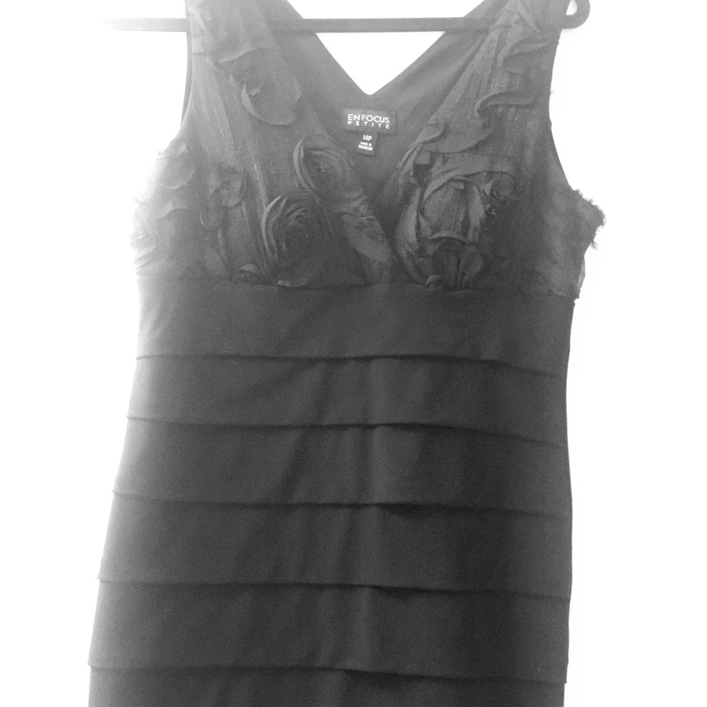 Mini black cocktail dress